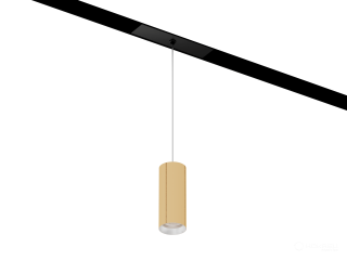 Светильник HOKASU OneLine Tube Hang (GOLD/D40/100mm/Lens — 4K/7W/15deg)