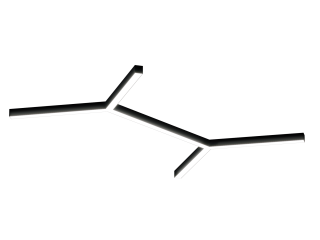 Пятилучевая молекула литая звезда из алюминиевого профиля