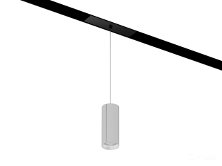 Светильник HOKASU OneLine Tube Hang (SILVER/D40/100mm/Lens — 4K/7W/15deg)