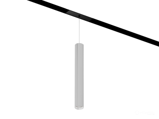 Светильник HOKASU OneLine Tube Hang (SILVER/D40/320mm/Lens — 4K/7W/15deg)