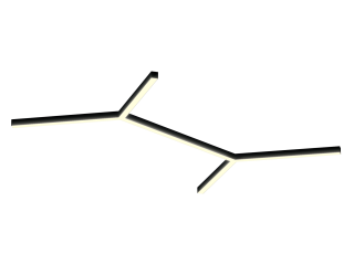 Светильник HOKASU Molecule 35/40 (RAL9005/6x823mm/LT70 — 3K/110W)