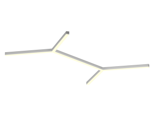 Светильник HOKASU Molecule 35/40 (RAL9003/6x823mm/LT70 — 3K/110W)