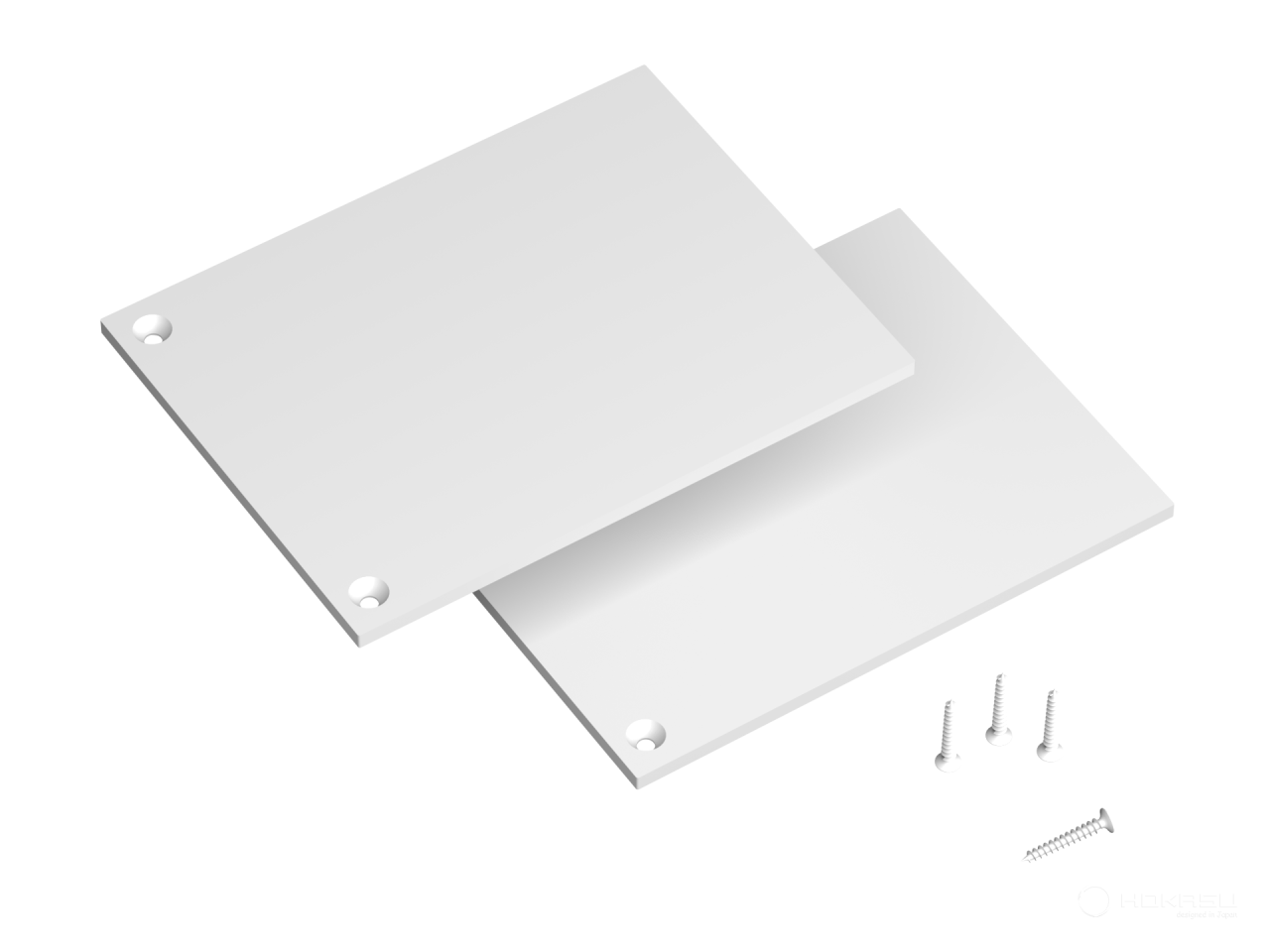 Two end caps for HOKASU OneLine conductive track.