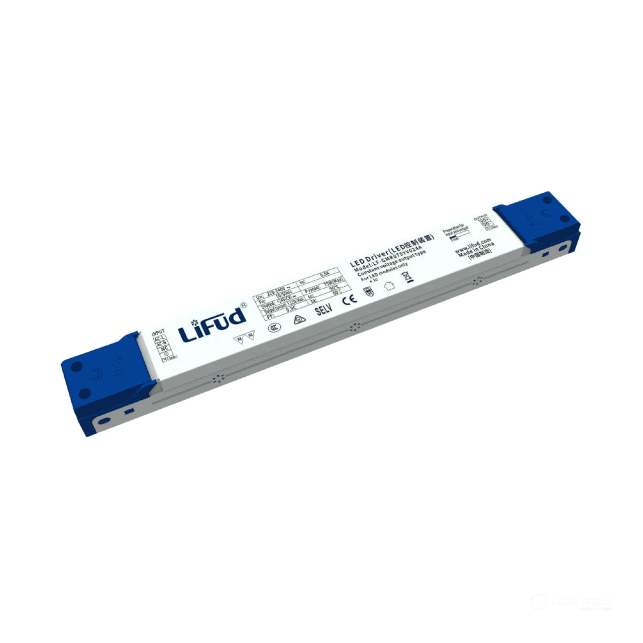 Current source Driver 24V 75W. Isolated LED driver for Class I LED luminaires, flicker-free. Suitable for indoor office lighting, commercial lighting, and decorative lighting. Warranty: 5 years.