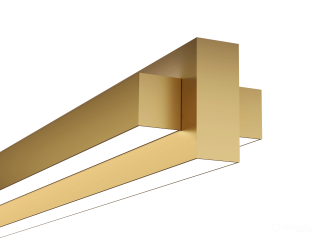 Dimensions 35x56mm.
Available in black, brass.
Chic anodized aluminum profile for making linear luminaires (pendant/overhead) with built-in power supply!