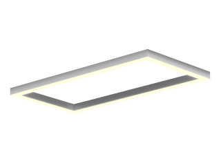 Lamp HOKASU Frame S50 (RAL9003/1219x617mm/LT70 — 3K/78W)