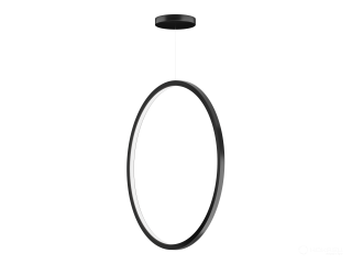Pendant LED ring light with a diameter of 42.5 cm to 155 cm. A modern, stylish chandelier - a designer LED chandelier in the shape of a ring. This designer chandelier is ideal for interiors in the style of modern, loft, high-tech.