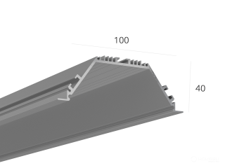 Profil HOKASU 100/40 IN RAW (difüzörsüz) — 2000mm