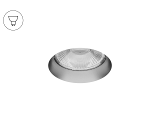 Lamp POINT HIDE (Silver — GU10)