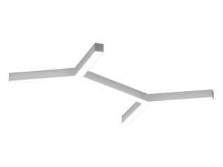 Lamp HOKASU Molecule 35/40 (RAL9003/6x415mm/LT70 — 4K/56W)
