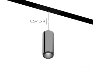 Lamp HOKASU OneLine Tube Hang Zoom (SILVER/D55/120mm — 4K/10W/12-50deg)