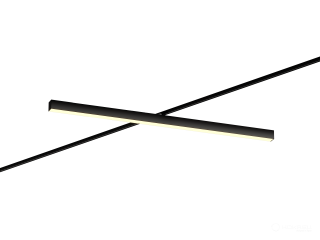 Track lamp HOKASU 35/40 TR4 (RAL9005/1000mm/LT70 — 3K/21W)