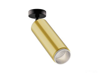 Surface lamp HOKASU Tube ON Zoom (GOLD/D55/160mm — 4K/10W/12-50deg)