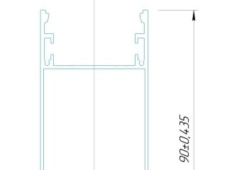 Profile HOKASU 5090 Anod LT70 — 500mm