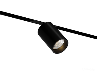 Lamp HOKASU OneLine Tube (RAL9005/D75/120mm — 4K/20W/10deg)
