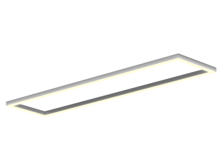Lamp HOKASU Frame S50 (RAL9003/2498x617mm/LT70 — 3K/130W)