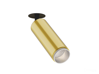 Recessed lamp HOKASU Tube IN Zoom (GOLD/D55/120mm — 3K/10W/12-50deg)