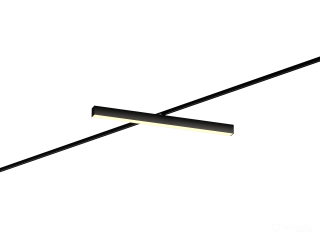 Track lamp HOKASU 35/40 TR4 (RAL9005/750mm/Prizma — 3K/13W)