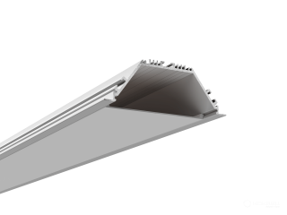 Anodized/painted aluminum profile for recessed linear luminaires.
Dimensions 100(114)x40x2500mm