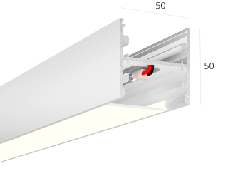 Линейный светильник HOKASU S50 U&D noPS (RAL9003/500mm/LT70 — 4K/11W)