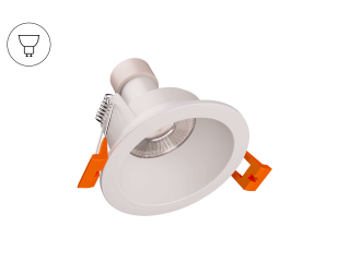 Luminaire for lamps with GU10 base. The body is supplied without lamp.