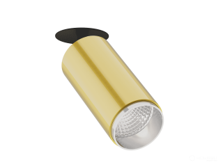 Recessed lamp HOKASU Tube IN Zoom (GOLD/D75/120mm — 3K/20W/12-50deg)