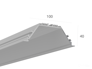 Profil HOKASU 100/40 IN ral9003 (difüzörsüz) — 2000mm