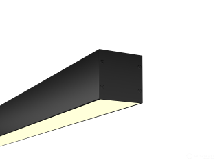 Линейный светильник HOKASU 50/50 U&D ПРОМ NoPS (RAL9005/1250mm/LT70 — 3K/47,5W) — БЕЗ БП