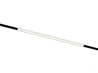 Lamp HOKASU OneLine LF (ral9005/800mm/LT70 — 4K/16W/120deg)