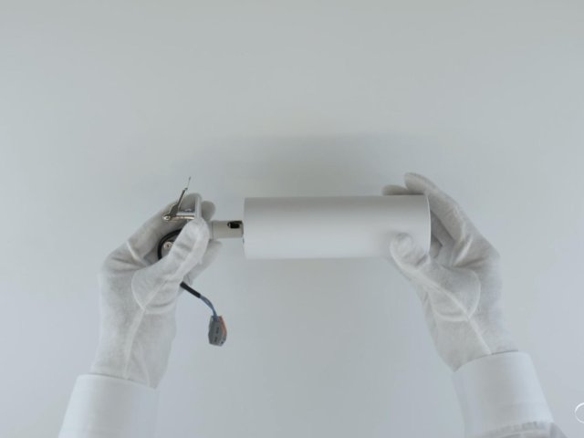 Lamp HOKASU Tube IN with swivel mounting