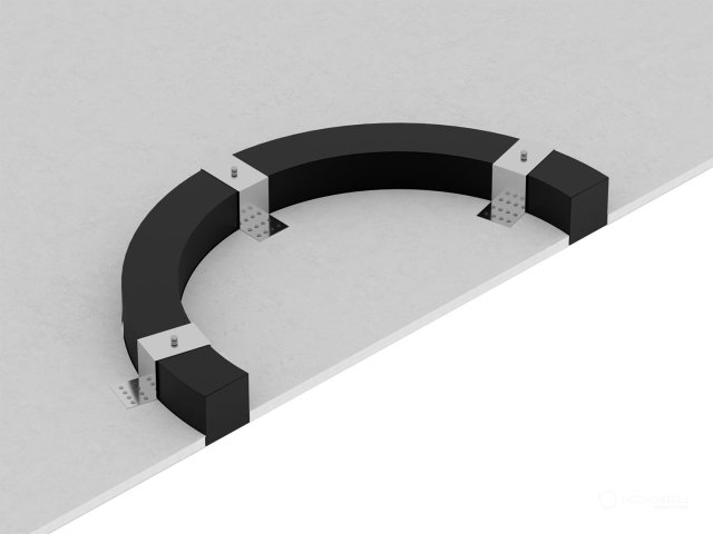  Mounting plate Halo/Wave 100mm
