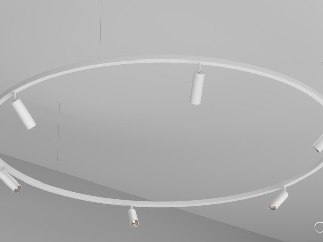 Pendant lamp HOKASU PL1 (RAL9003/2000mm— 4K/60W/38deg)