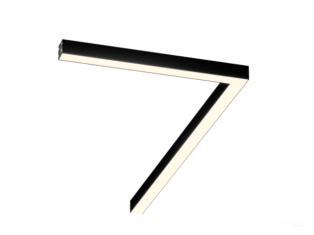 Lamp Corner S50 (RAL9005/625x1250mm/LT70 — 3K/39W)