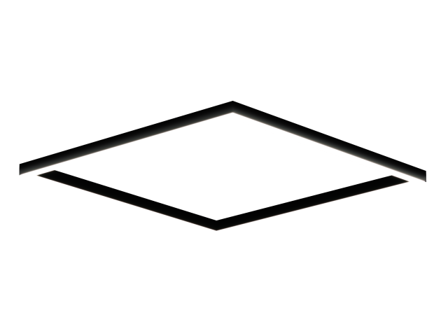 Lamp HOKASU Frame S50 (RAL9005/1219x1219mm/LT70 — 4K/104W)