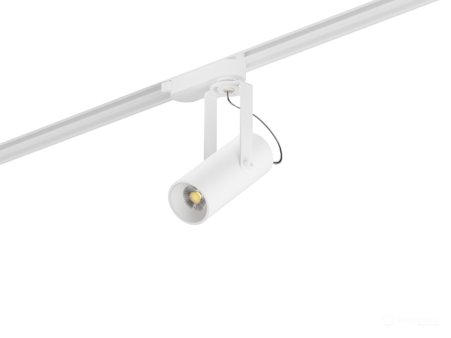 Lamp HOKASU Tube Clip TR2 Lens (RAL9003/D40 — 3K/7W/60deg)