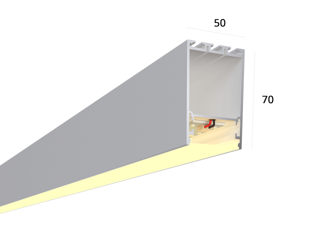 Linear lamp LINE 5070 (RAL9003/3000mm/LT70 — 3K/62W)