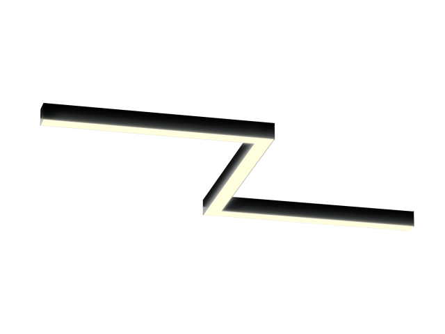 Lamp HOKASU Z S50 (RAL9005/3x650mm-90/LT70 — 3K/41W)