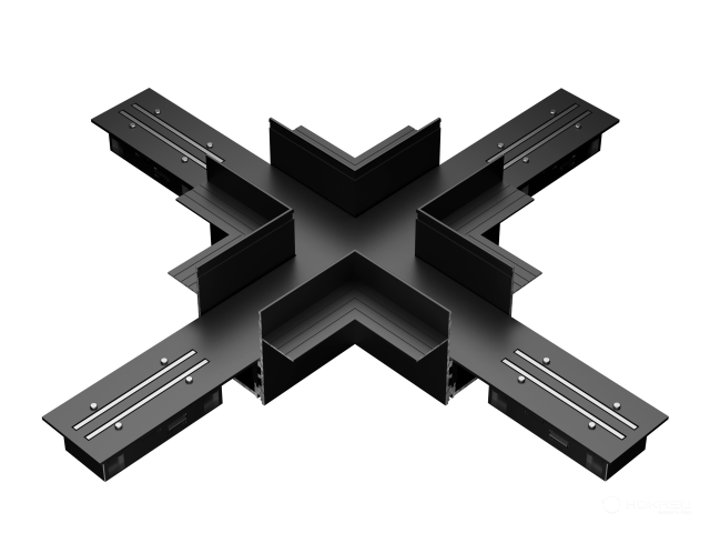 Connecting element HOKASU OneLine Edgeless (X/RAL9005)