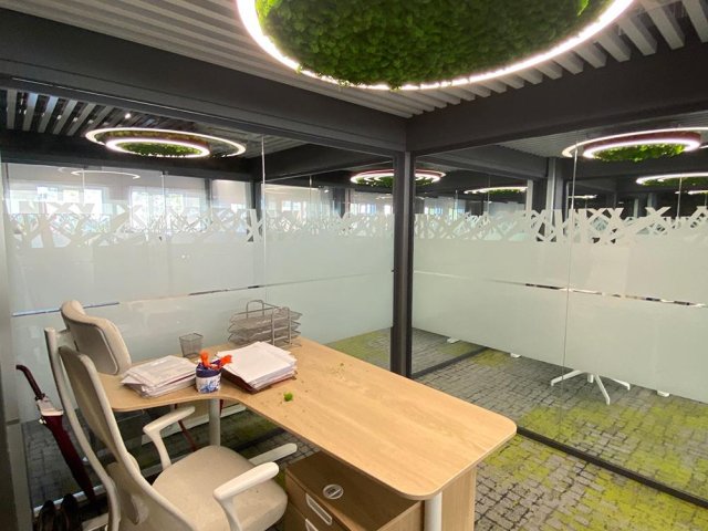 Modular lamp HOKASU Halo Moss (Ring with moss)