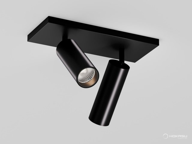 Lamp HOKASU Tube DUO with swivel mounting
