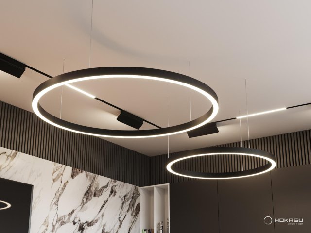 Suspended luminaire HOKASU Halo