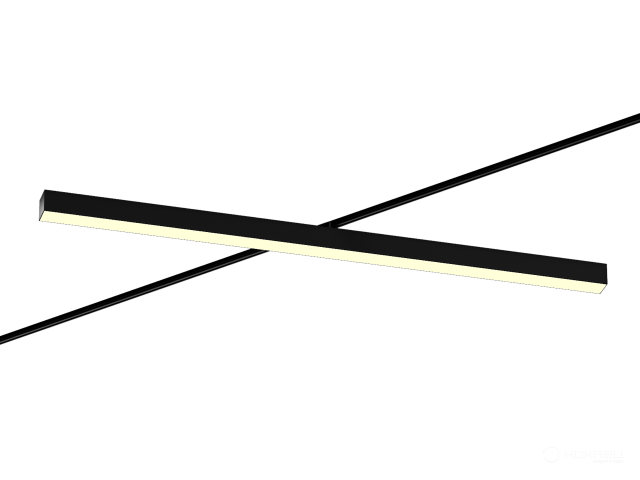 Track lamp HOKASU S50 TR4 (RAL9005/1250mm/LT70 — 3K/48W)