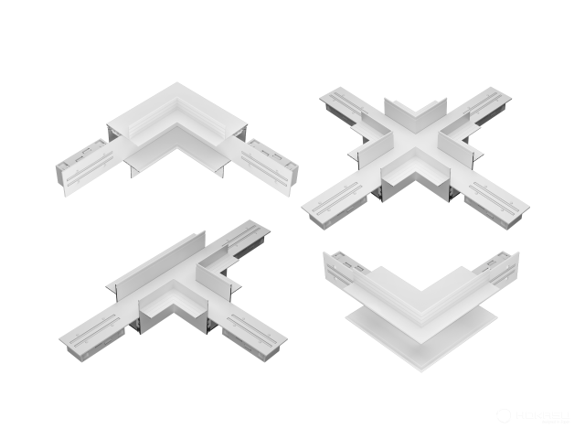 Connecting element 6063 TrackLine Edgeless
