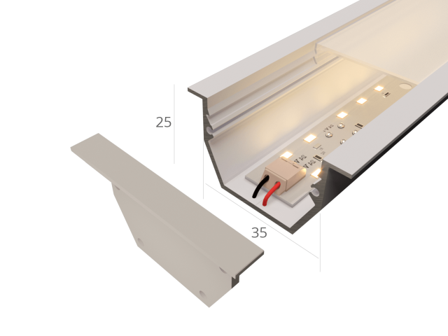 Linear lamp HOKASU 35/25 IN