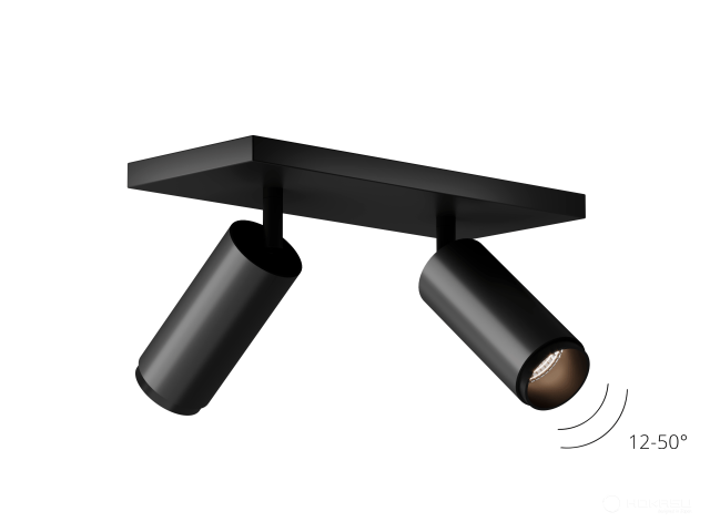 Lamp HOKASU Tube DUO Zoom with swivel mounting