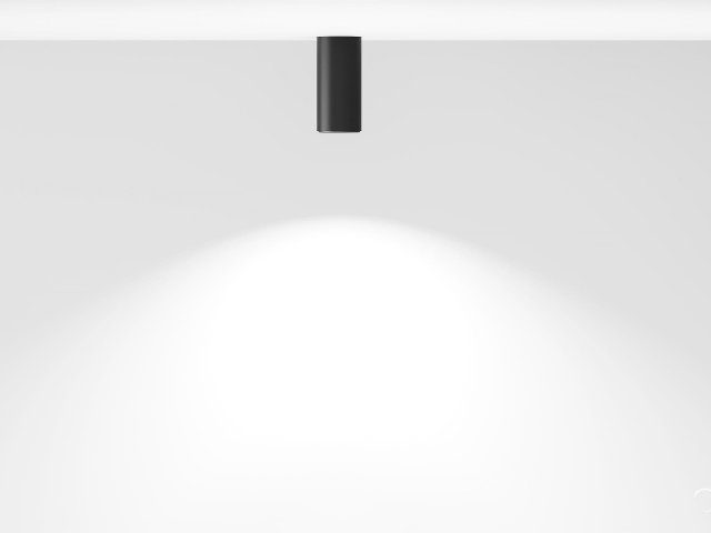 Lamp HOKASU Tube (RAL9005/D75 — 4K/20W/10deg)