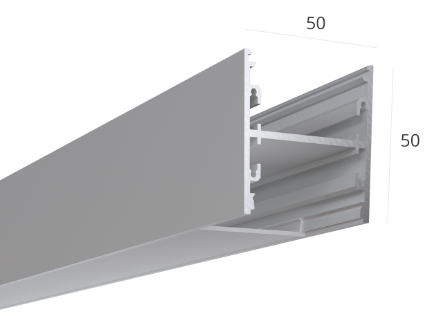 Profile HOKASU S50 Up&Down Anod LT70 (diffuser in kit) — 2500mm