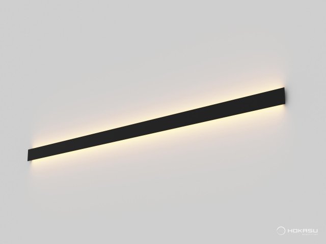 Wall lamp HOKASU WL1 (ral9005/2000mm — 3K/40W)