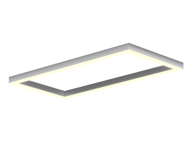 Lamp HOKASU Frame 35/40 (RAL9003/1219x617mm/LT70 — 3K/78W)