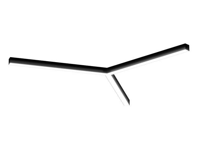 Lamp HOKASU Star 35/40 (RAL9005/3x823mm/LT70 — 4K/55W)